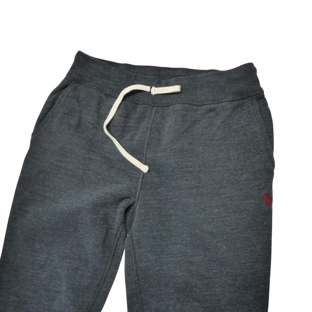 Polo Ralph Lauren Sweatpants Mens Small Gray Fleece Drawstring Pockets Andrew